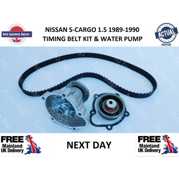 NISSAN S-CARGO 1.5 1989-1990 TIMING BELT , TENSIONER & WATER PUMP